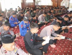 Gelar Binrohtal, Brimob Bone Gandeng Kodim 1407, Polres Bone Dan Denpom XIV/1 Toddopuli Doa bersama