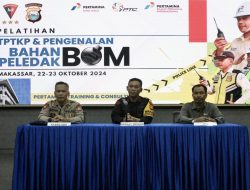 Sat Brimob Polda Sulsel Bekali Security Kemampuan TPTKP Bom