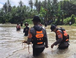 Berita Duka: Korban Hanyut Di Pinrang Ditemukan, Tim SAR Batalyon B Pelopor Brimob