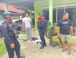 Personel Batalyon D Pelopor Laksanakan Sambang dan Patroli di Wilayah Mancani