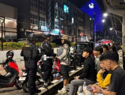 Batalyon A Pelopor Satbrimob Polda Sulsel Gelar Patroli Malam Harkamtibmas di Wilayah Hukum Polrestabes Makassar