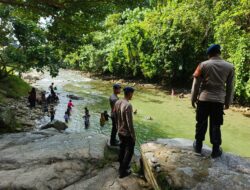 Patroli SAR Personel Batalyon D Pelopor di Wisata Alam Sungai Sulili