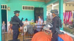 Patroli Siang dan Sambang Warga, Personel Brimob Pos Pam Mancani Jaga Stabilitas Kamtibmas