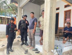 PATROLI DAN SAMBANG WARGA POS PENGAMANAN MANCANI OLEH PERSONEL BRIMOB