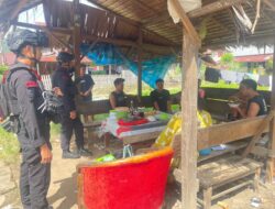 Patroli dan Sambang Warga, Personel Pos Pengamanan Mancani Jaga Situasi Kamtibmas Tetap kondusif