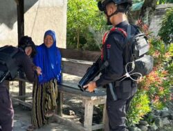 Patroli dan Sambang Warga Rutin, Personel Pos Pam Mancani Batalyon D Pelopor Jaga Kamtibmas Tetap Kondusif
