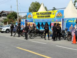 Tim Patroli Ops Ketupat Batalyon D Pelopor Laksanakan Patroli di Pasar Sabbang
