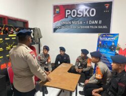Personel Brimob Batalyon D Pelopor Siaga Amankan Situasi di Luwu Utara
