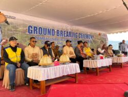 Komandan Batalyon D Pelopor Dampingi Bupati Luwu Utara Hadiri Ground Breaking Pembangunan Jalan Sabbang–Tallang dan Tallang–Sae