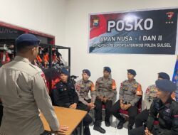 Siaga Aman Nusa di Baebunta, Brimob Sulsel Pastikan Kondisi Tetap Kondusif
