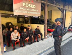 Personel Posko Aman Nusa I dan II Terima Pembekalan Senjata Laras Licin