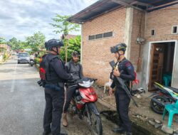 Personel Batalyon D Pelopor Laksanakan Patroli dan Sambang Warga di Wilayah Mancani