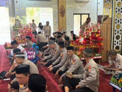 Jejak Keteladanan Rasulullah, Personel Batalyon A Pelopor Hadiri Maulid Nabi di Polda Sulsel