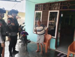 Patroli Sambang Warga,Brimob Jaga Kamtibmas Di Tanalili
