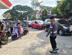 Gegana Hadir Jaga Rasa Aman di SPBU