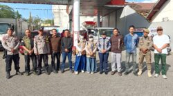Personel Batalyon A Pelopor Laksanakan Pengamanan di Spbu di Jln.Urip Sumoharjo