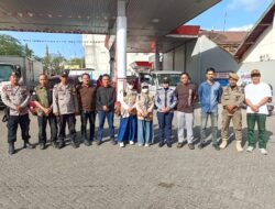 Personel Batalyon A Pelopor Laksanakan Pengamanan di Spbu di Jln.Urip Sumoharjo