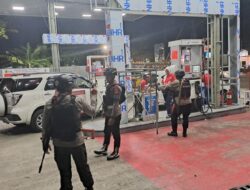 Jaga Kamtibmas, Brimob Polda Sulsel Patroli Sejumlah SPBU di Parepare