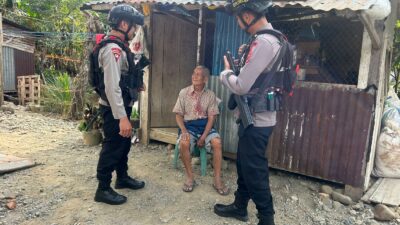Cegah Gangguan Kamtibmas, Brimob Intensifkan Patroli dan Sambang Warga di Mancani