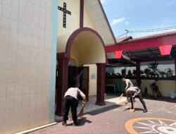 Sambut HUT Pelopor ke-67, Batalyon B Gelar Bakti Sosial di Gereja Toraja