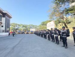 APEL KESIAPSIAGAAN, DENGAN CEK PASUKAN, KENDARAAN OPERASIONAL DAN ALSUS, GEGANA PASTIKAN KESIAPAN TUGAS