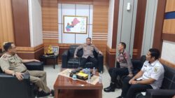 Jalin Komunikasi dan Sinergitas, Danyon B Pelopor Temui Kapolres dan Kepala ATR/BPN Sidrap