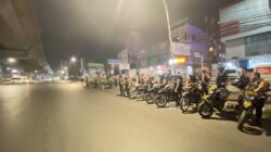patroli harkamtibmas personel batalyon a pelopor di wilayah hukum polrestabes makassar