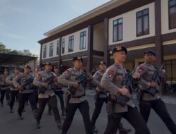 TINGKATKAN DISIPLIN DAN KESIAPAN, PERSONEL GEGANA LAKSANAKAN LATIHAN PBB BERSENJATA